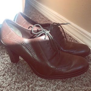 Chadwick’s brown heeled bootie